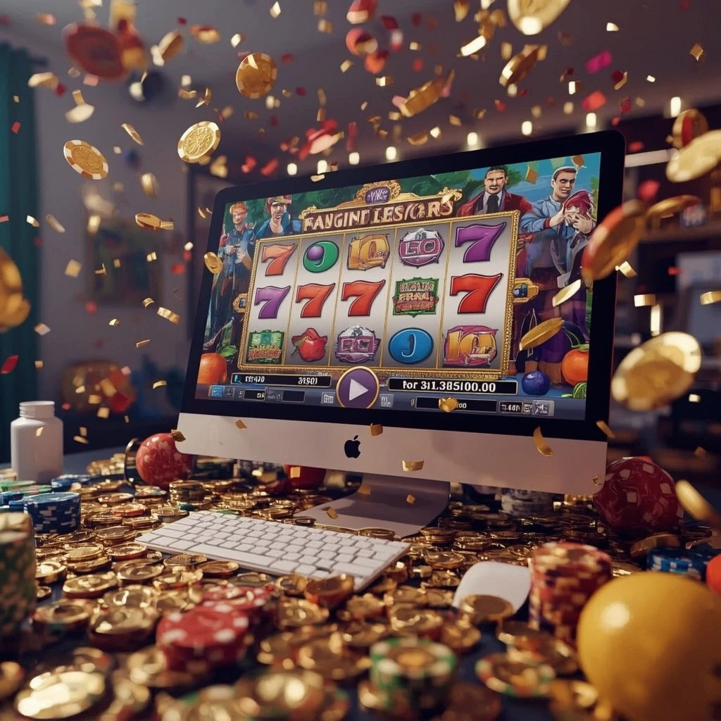 slot machine sullo schermo CASHPOT CASINO